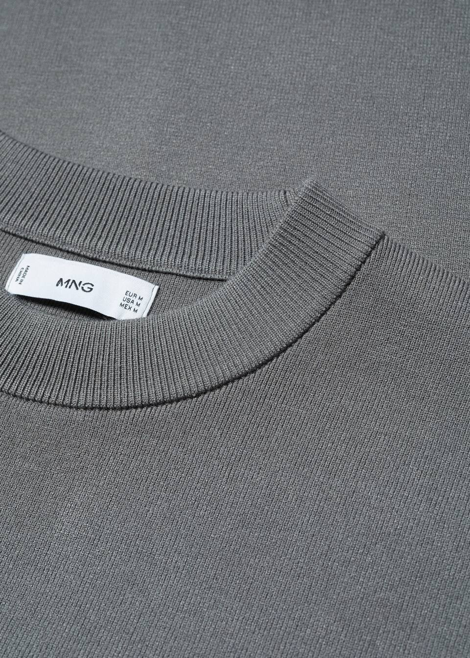 Pearlized knitted sweater regular fit | MANGO (US)