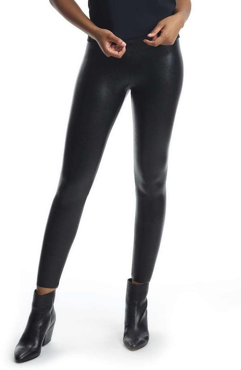 7/8 Faux Leather Control Leggings | Nordstrom