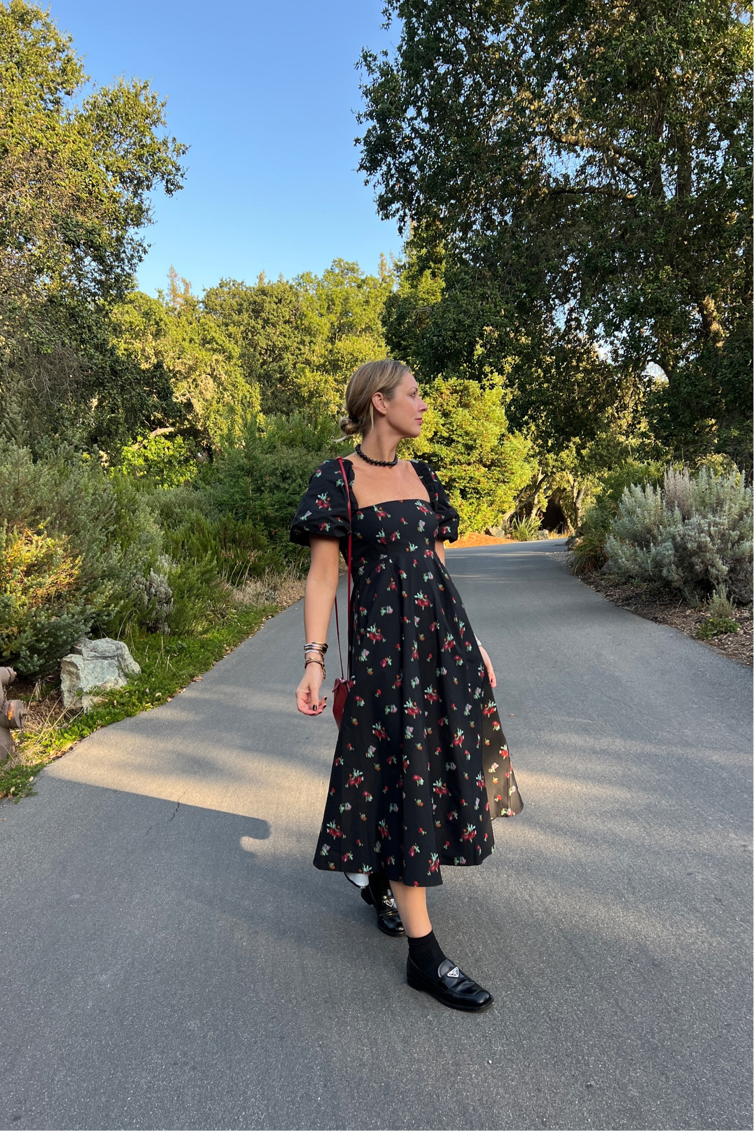 Floral MIDI Dress | Hill House | Prada Loafers | 

#LTKtravel #LTKstyletip #LTKeurope