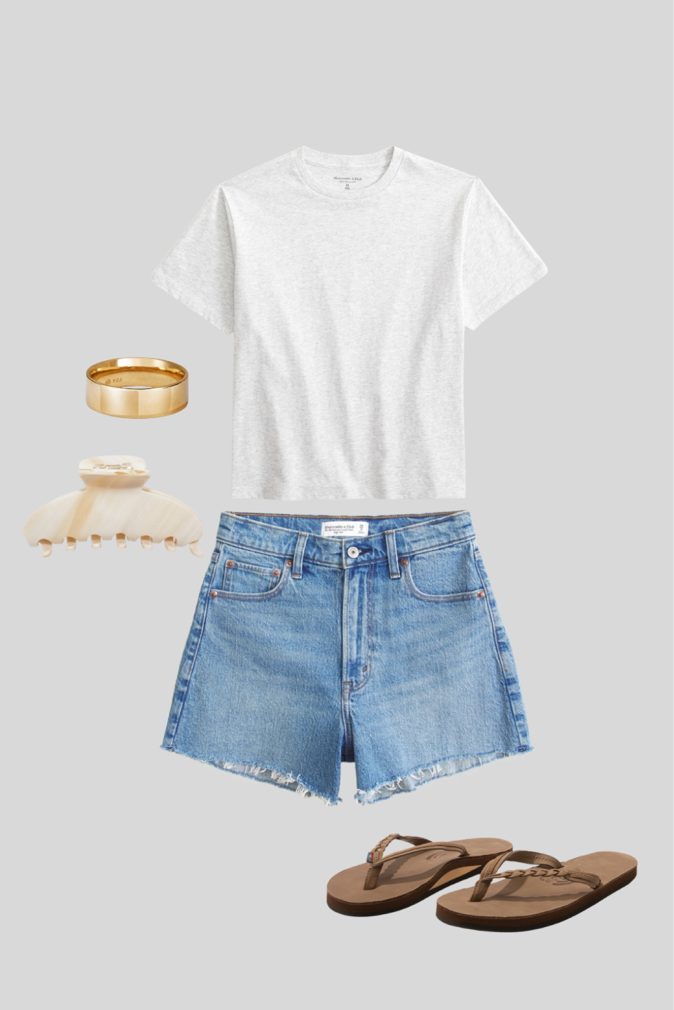Jennifer Aniston inspired outfit Spring basics
Jean shorts
Denim shorts 
Grey t shirts 
Tee shirts
Flip flops
90s outfits 
Cute spring outfits 
Casual summer outfits  
Spring ootd
Gold rings 
90s style outfit 

#springoutfit #styletipsforwomen #capsulewardrobe #springoutfitideas #wheretoshop #howtostyleoutfits #springlook #abercrombiejeans #abercrombie #capsulewardrobeoutfits #capsulecloset #comfychic
#styleguideoftheweek #outfits #pinterestgirl #unchoutfitideas #whatimwearing #denimoutfits #casualchicoutfit
#letsgetdressed #swipe #2024fashion
#Itkstyletip
