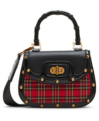 Betsey Johnson Sweet-Tartan Top Handle Crossbody Bag - Macy's | Macy's