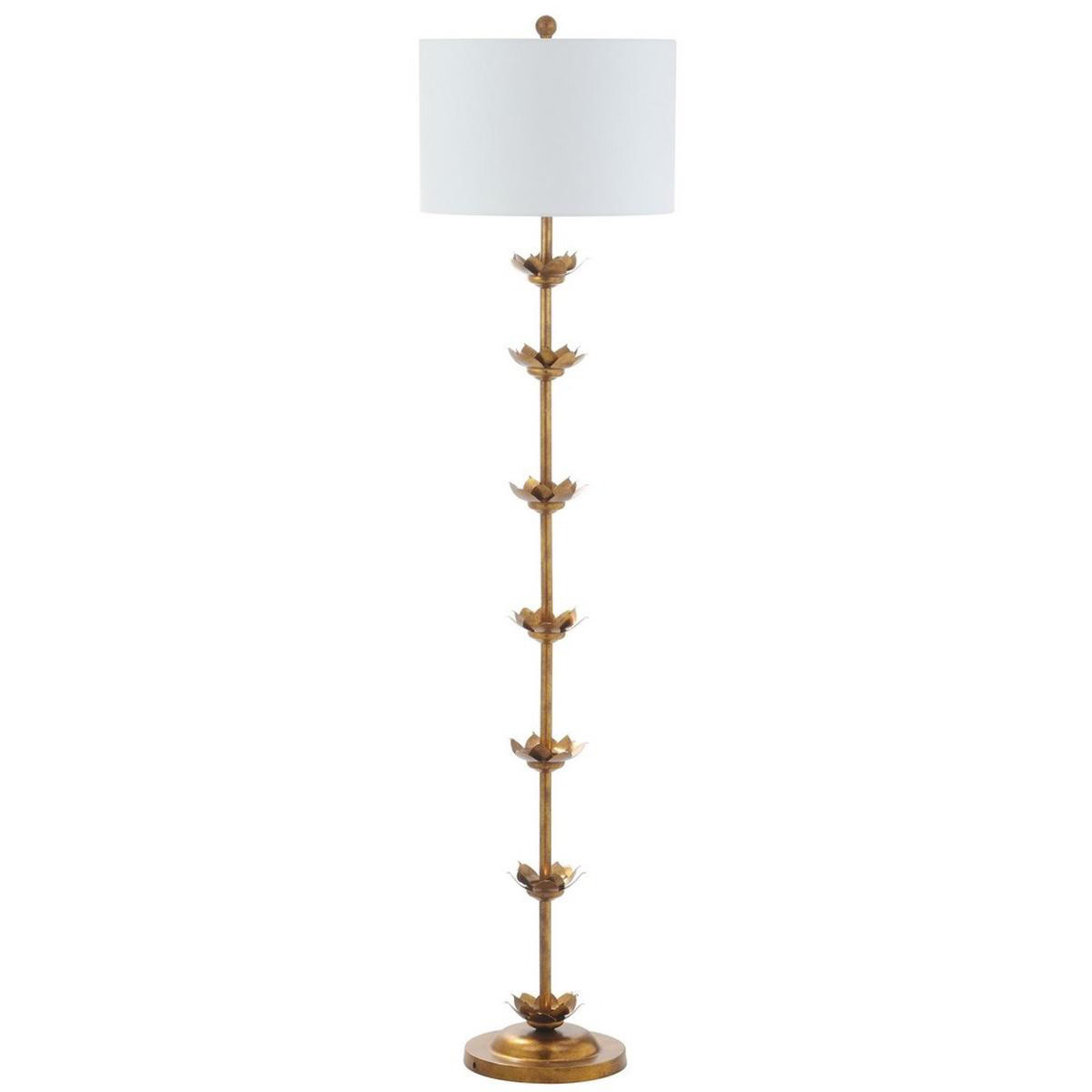 Landen Leaf 63.5 Inch H Floor Lamp - Antique Gold - Safavieh | Target