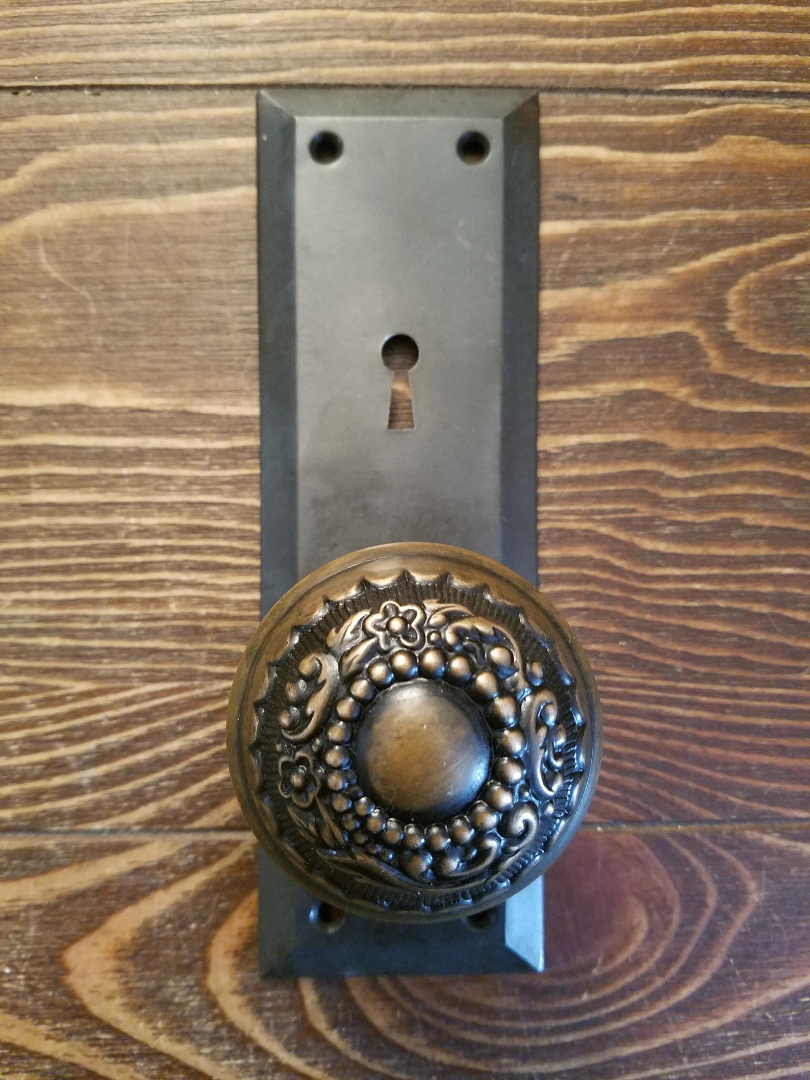 Antique Door Knob, Dummy Door Knob, Wrought Bronze Eastlake Era Russell on Portland Styler Door P... | Etsy (US)