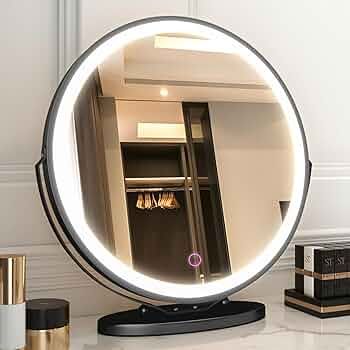 LVSOMT 20" Vanity Makeup Mirror with Lights, 3 Color Lighting Dimmable LED Mirror, Touch Control,... | Amazon (US)