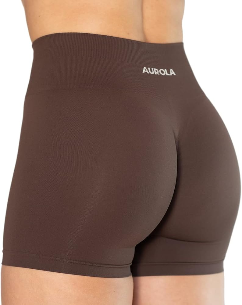 AUROLA Dream Collection Workout Shorts for Women High Waist Seamless Scrunch Athletic Running Gym Yo | Amazon (US)