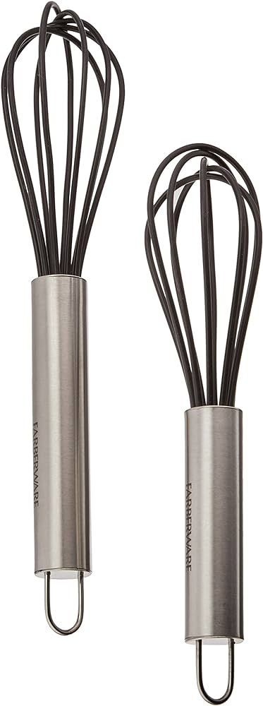 Farberware Professional Silicone Mini Whisks (Set of 2), Black | Amazon (US)