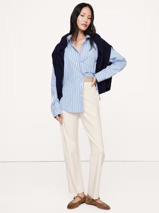 High-Rise Modern Slim City Stretch Ankle Pant | Banana Republic (US)