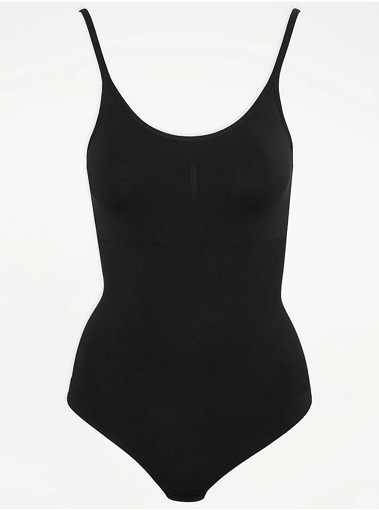 Black Seam Free Shaping Bodysuit | George