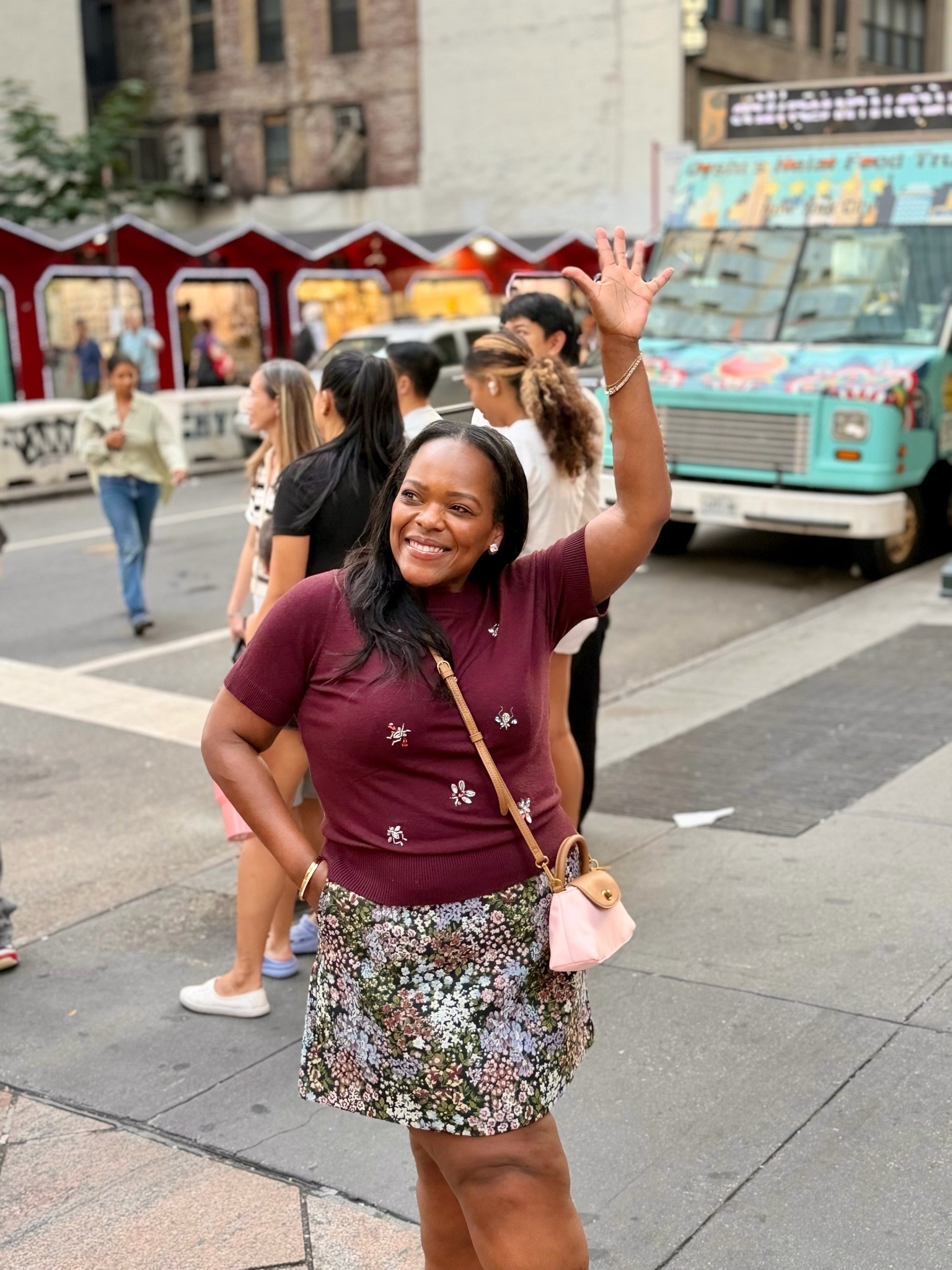 So many compliments on this chic and sparkly outfit from Walmart while in NYC!! 🗽✨