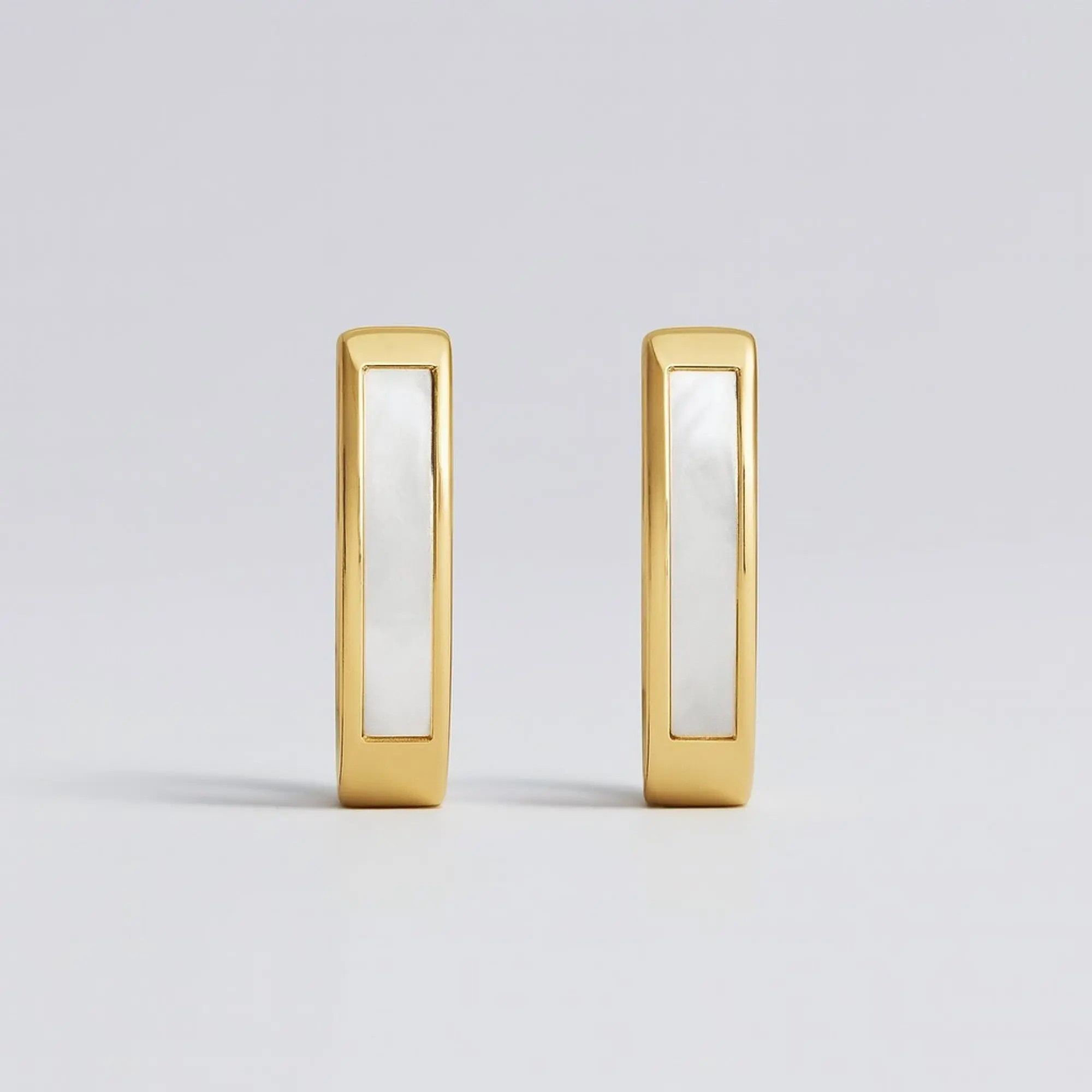 Ivy & Pearl Co. The Ashford Pearl Inlay Hoops (Women) | Nordstrom | Nordstrom