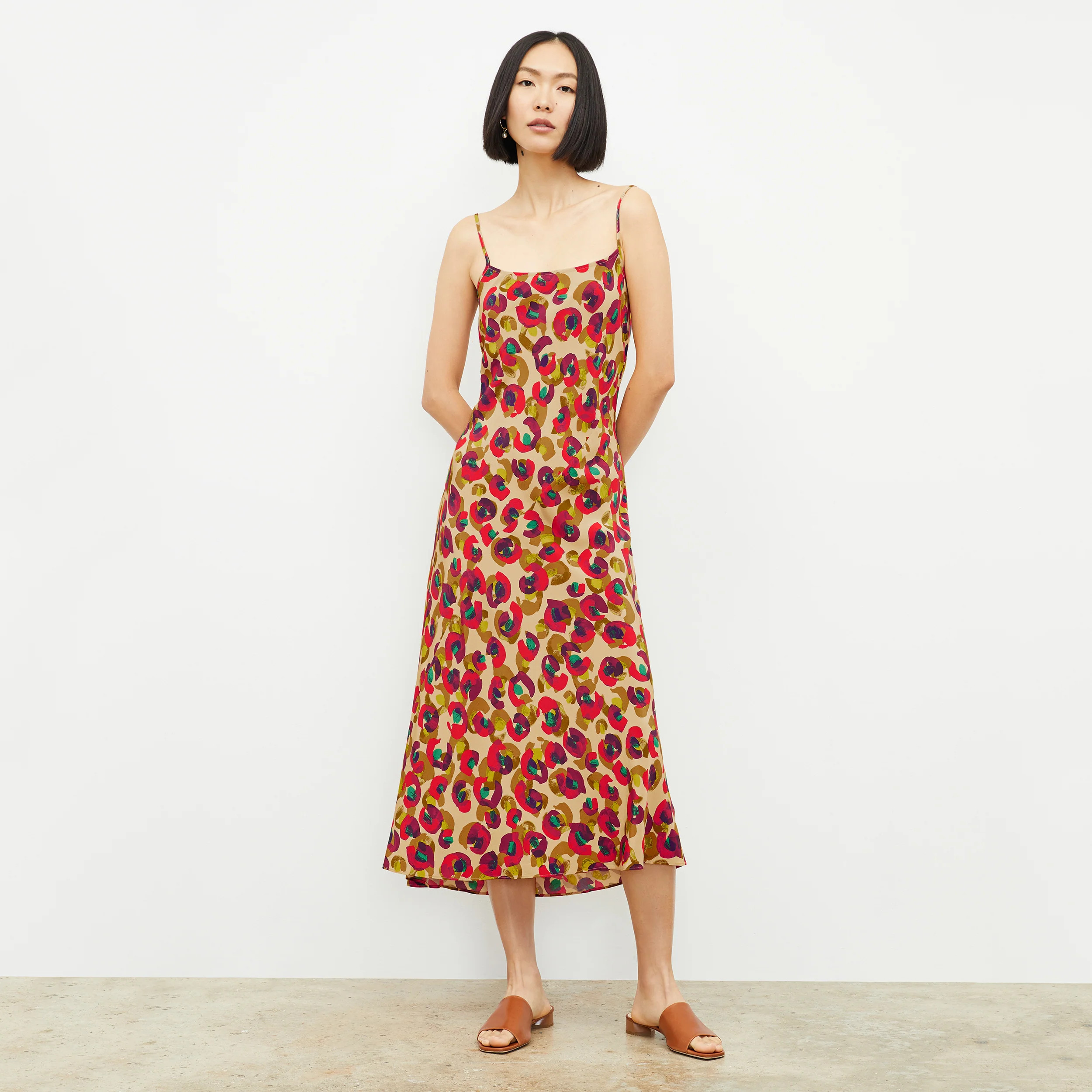 The Nene Slip Dress - Washable Silk | MM LaFleur