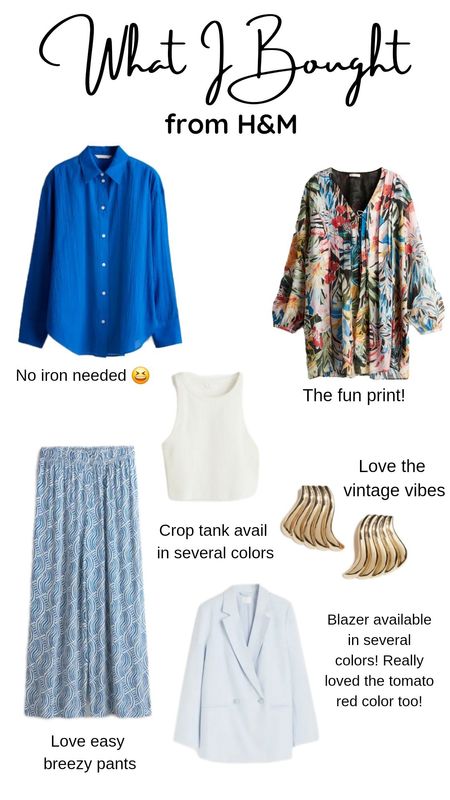 Shopped in H&M and picked up these pieces for Spring/Summer! Some of these pieces are perfect for mixing and matching!

#LTKSeasonal #LTKfindsunder50 #LTKstyletip