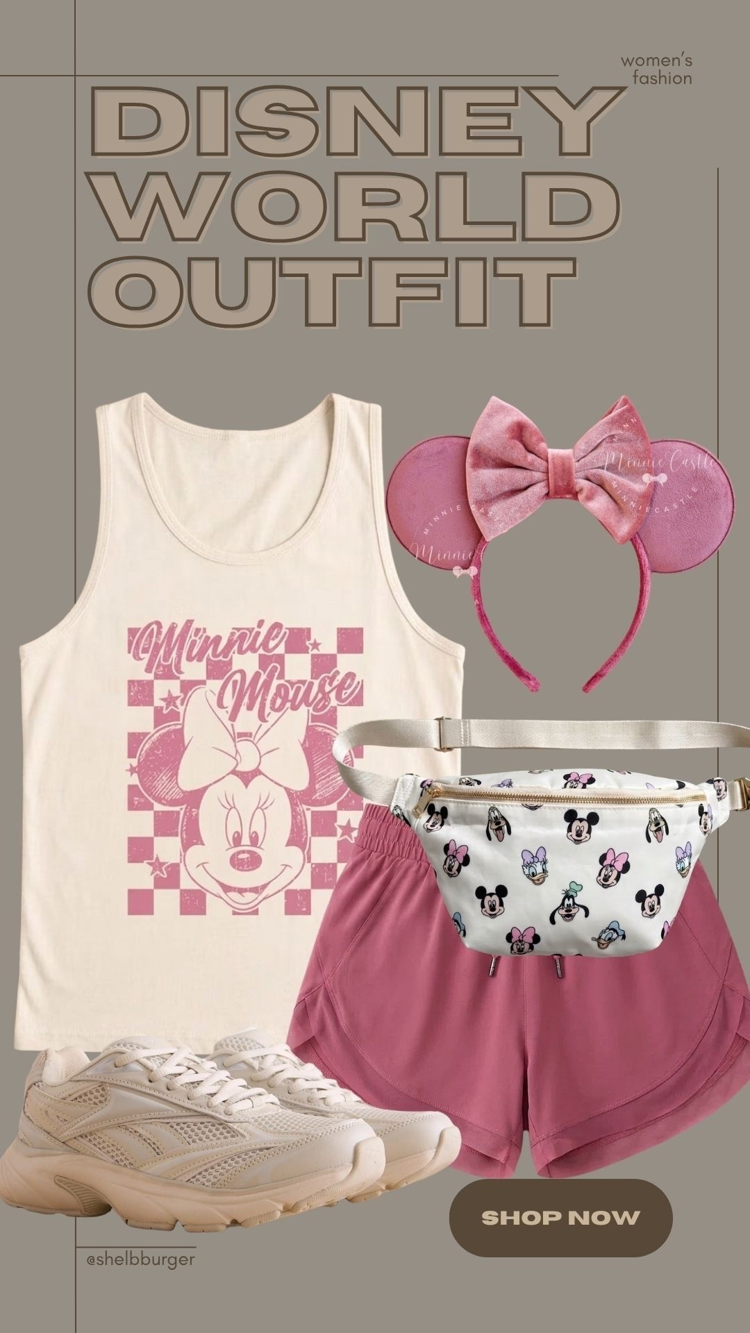 Women’s Minnie mouse tank top outfit for Disney World vacation ￼

#LTKTravel #LTKSaleAlert