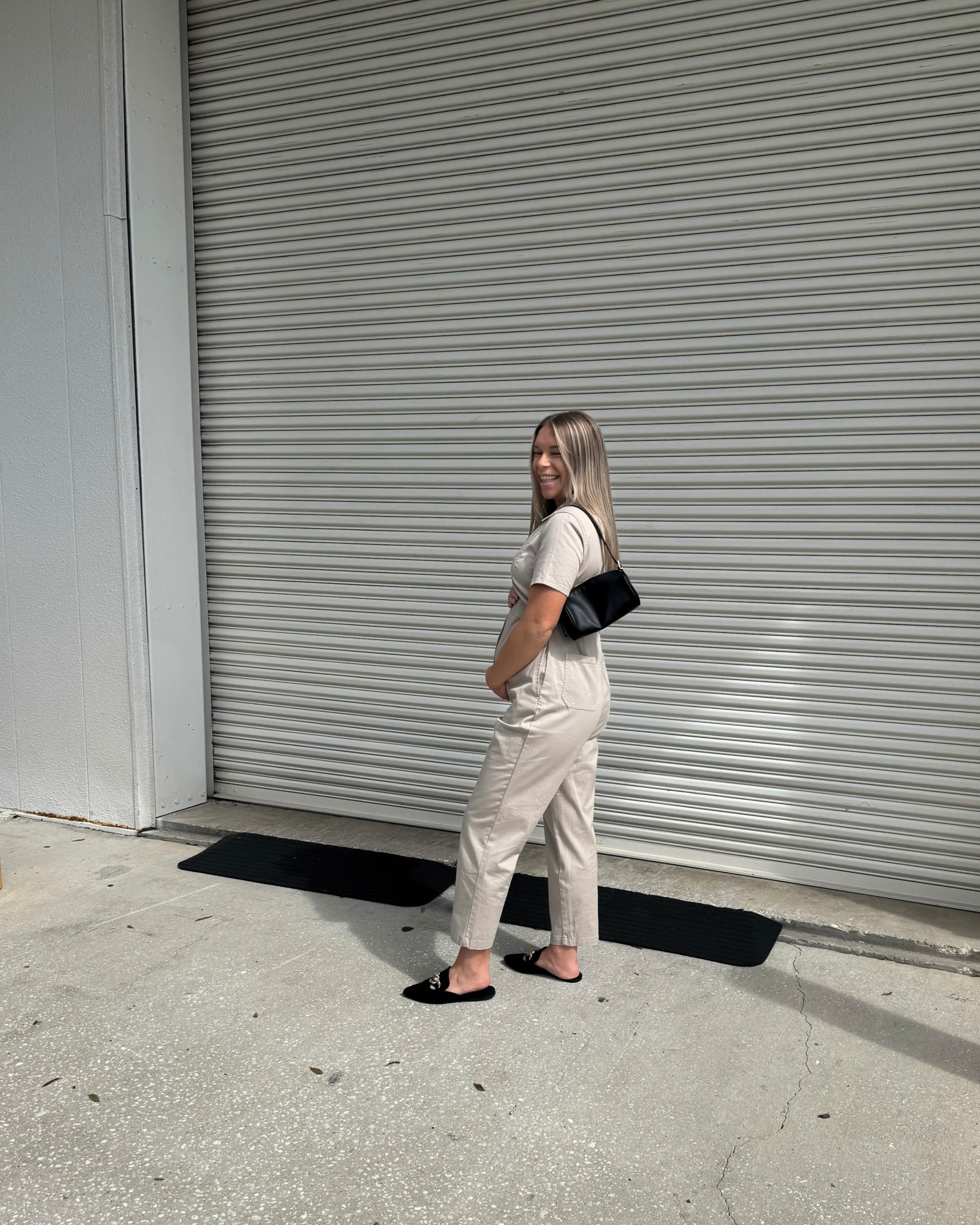 Maternity utility jumpsuit 

Wearing size small 
#target 

#LTKSaleAlert