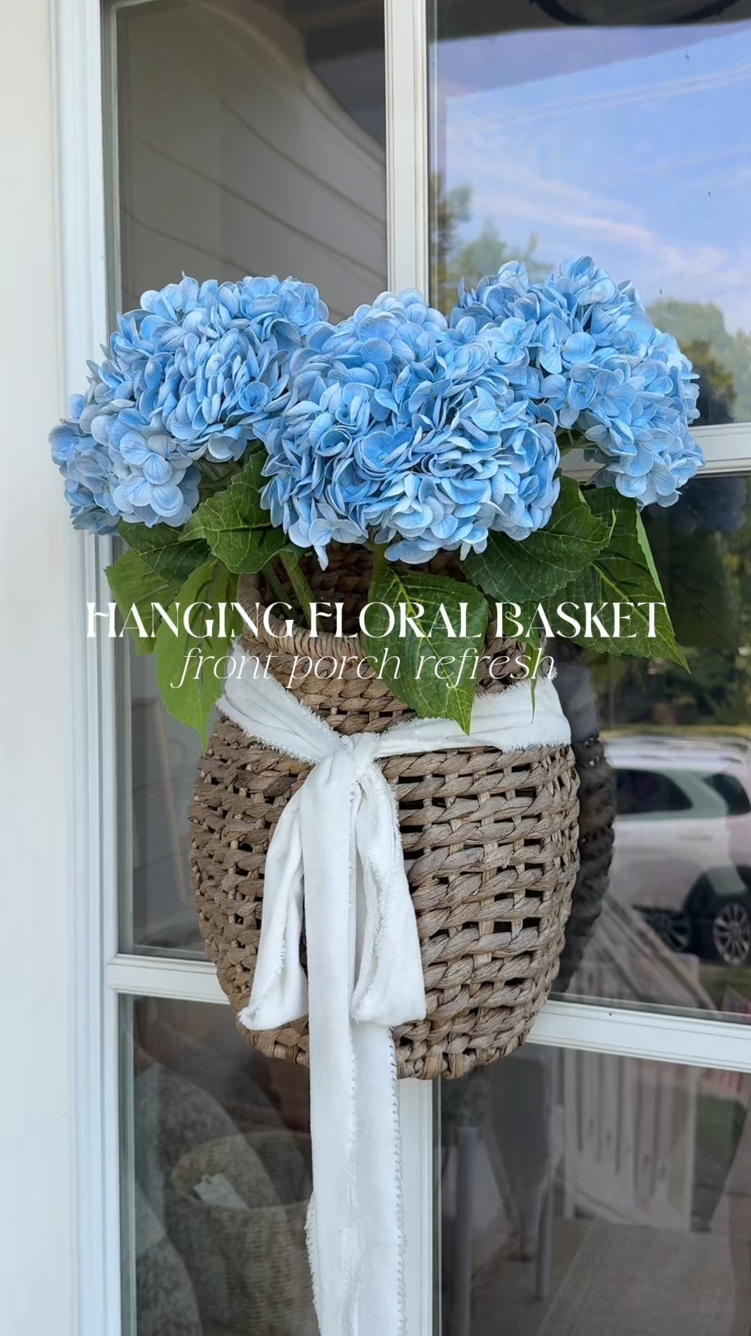 Obsessed with this front door basket instead of a wreath!! Love for changing of seasons and customizing faux flowers for fall and themes! Super easy DIY!! 

#LTKSeasonal #LTKFamily #LTKHome