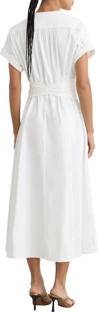 Sally Stretch Cotton Midi Dress | Nordstrom