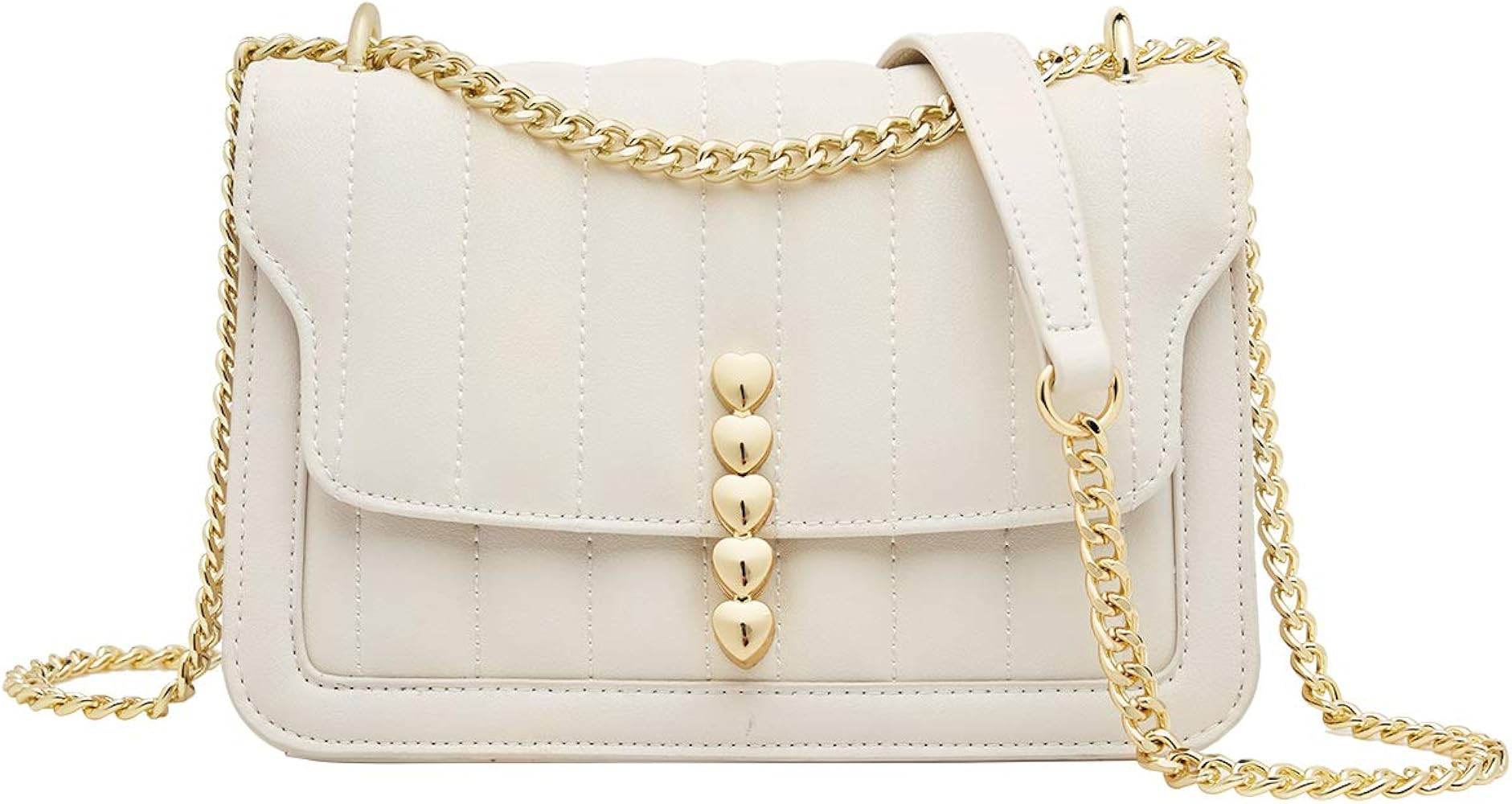 Women's Shoulder Bags Cow Leather Small Crossbody Bags for Women Chain Strap Purse Lady Handbags | Amazon (US)