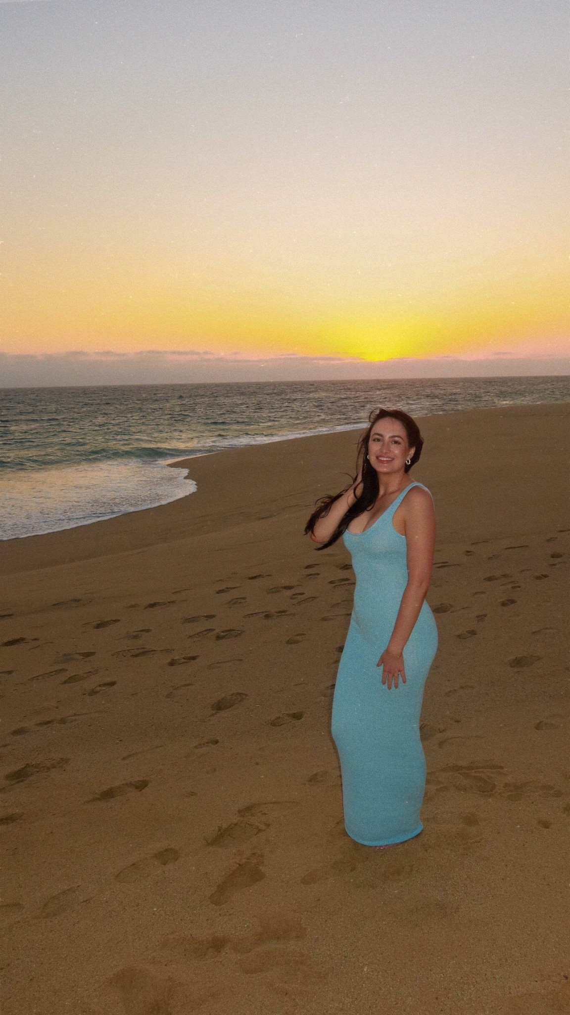 Cabo sunset dress 🌅🩵✨

#LTKootd #LTKTravel #LTKSwim