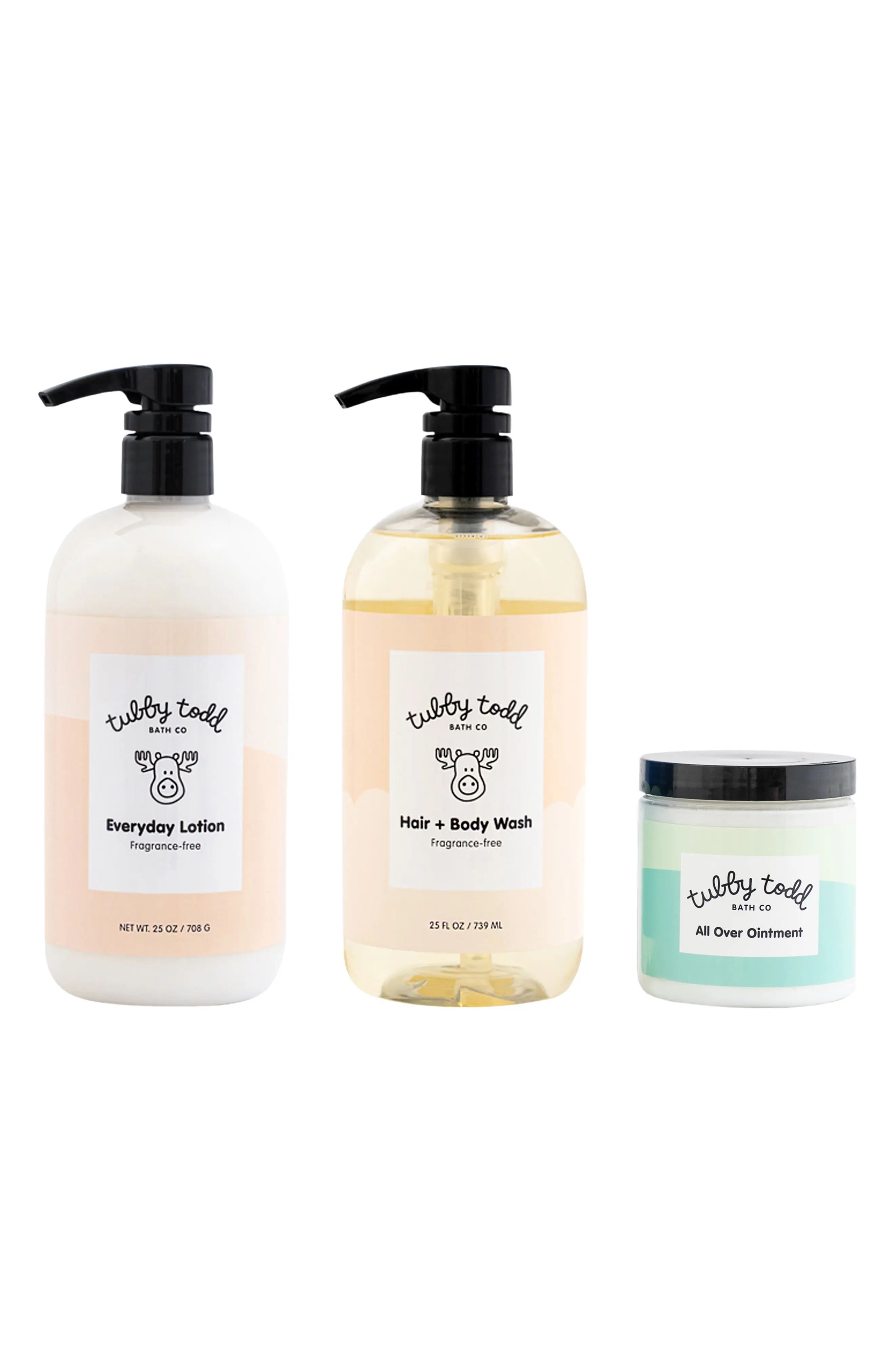 Tubby Todd Bath Co. The Extra Tubby Regulars Bundle in Fragrance Free at Nordstrom | Nordstrom