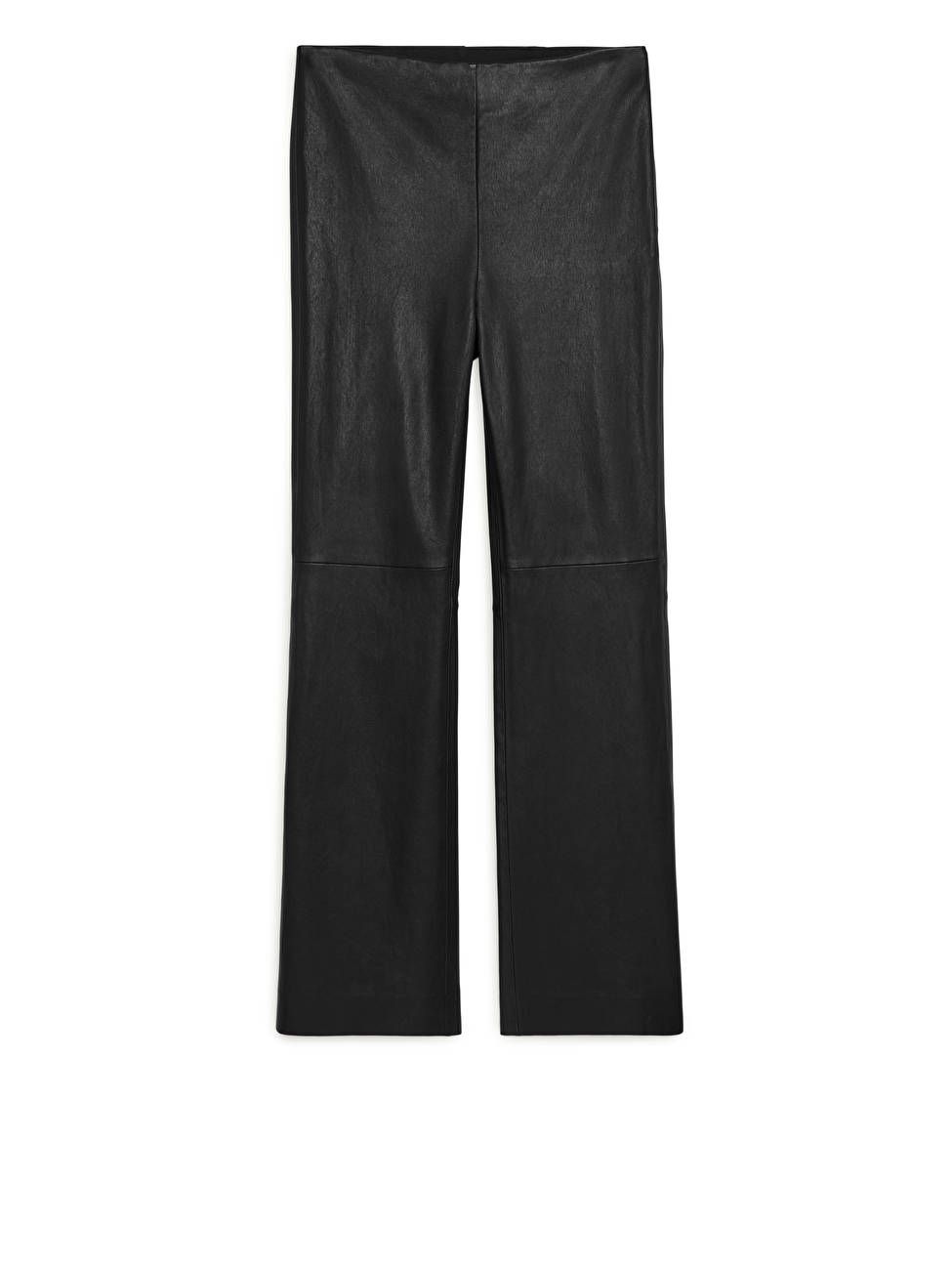 Cropped Stretch Leather Trousers | ARKET (US&UK)