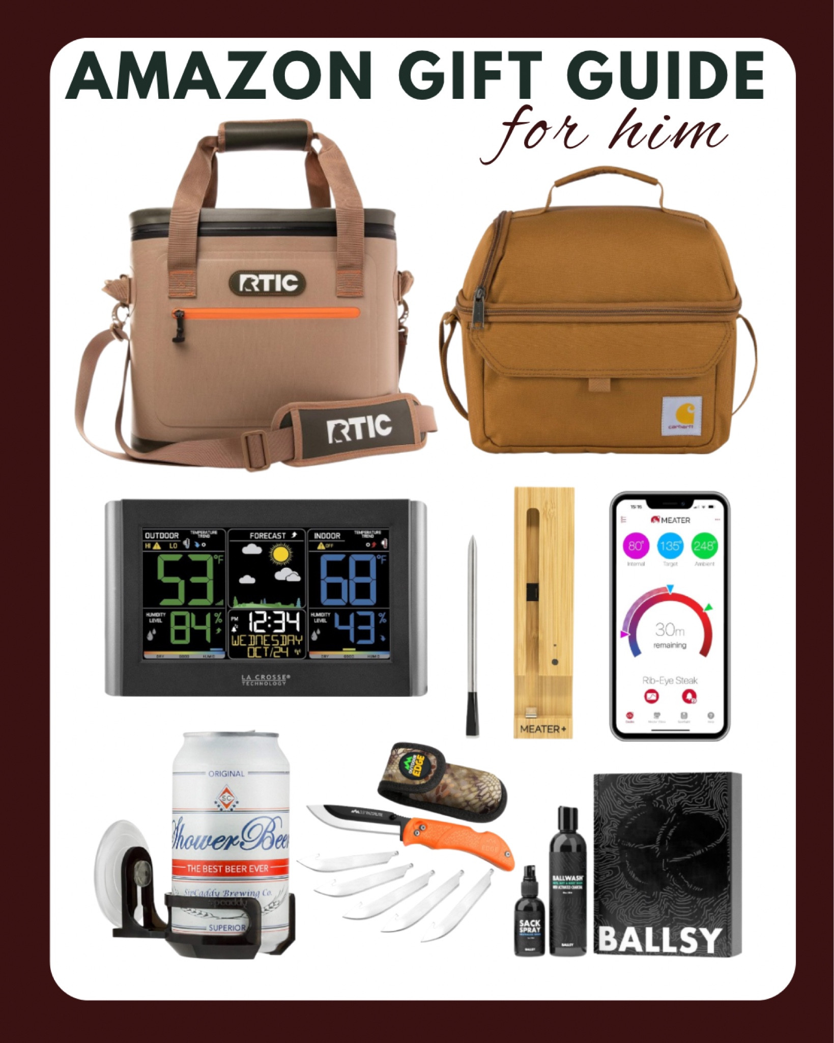 Amazon gift guide for HIM. Outdoorsy guy gift guide  

#LTKGiftGuide #LTKMens #LTKxPrimeDay