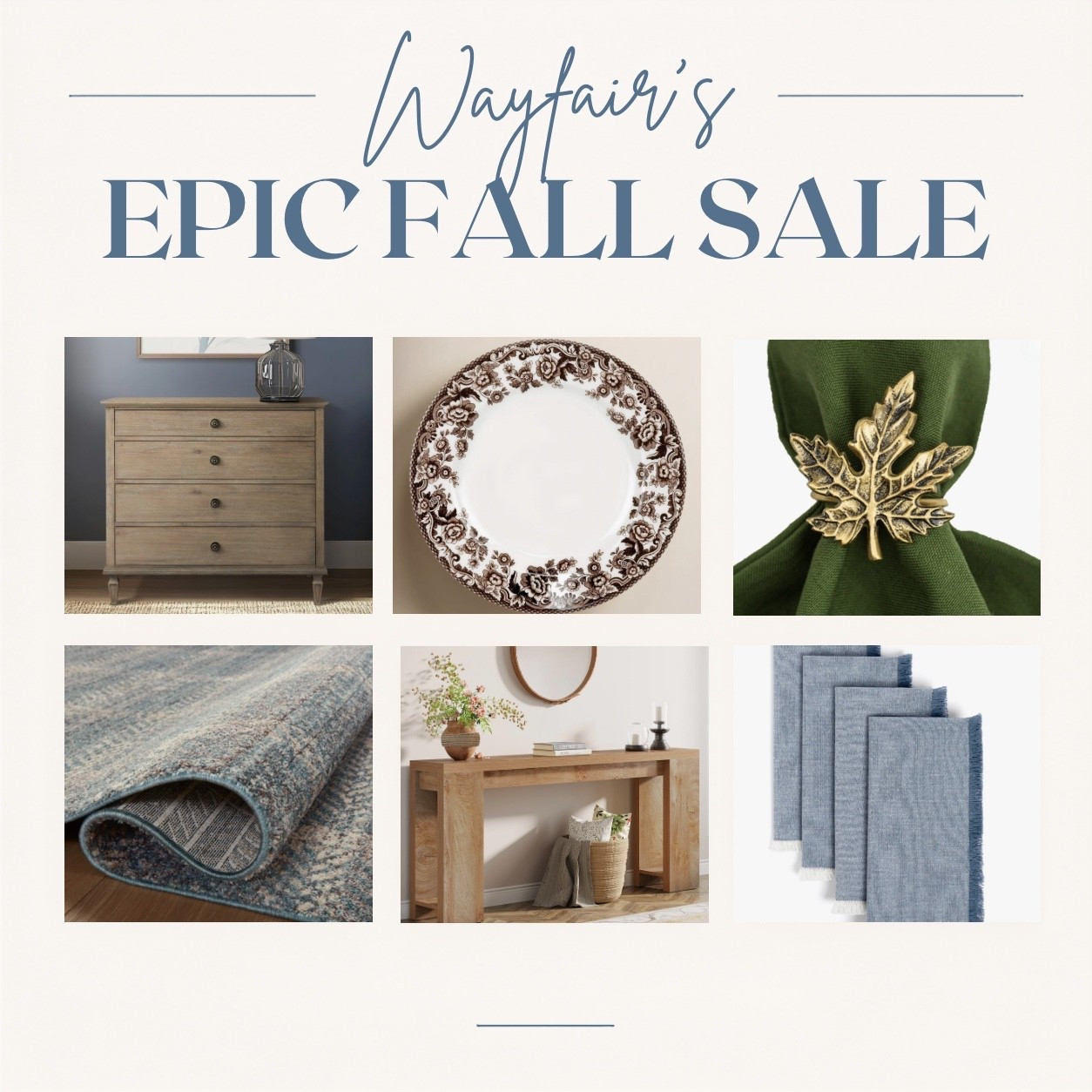 Wayfair’s epic fall sale is now on. Score deals on some of my favorite finds and more. #ad #wayfairpartner #wayfair @Wayfair

#LTKSaleAlert #LTKHome