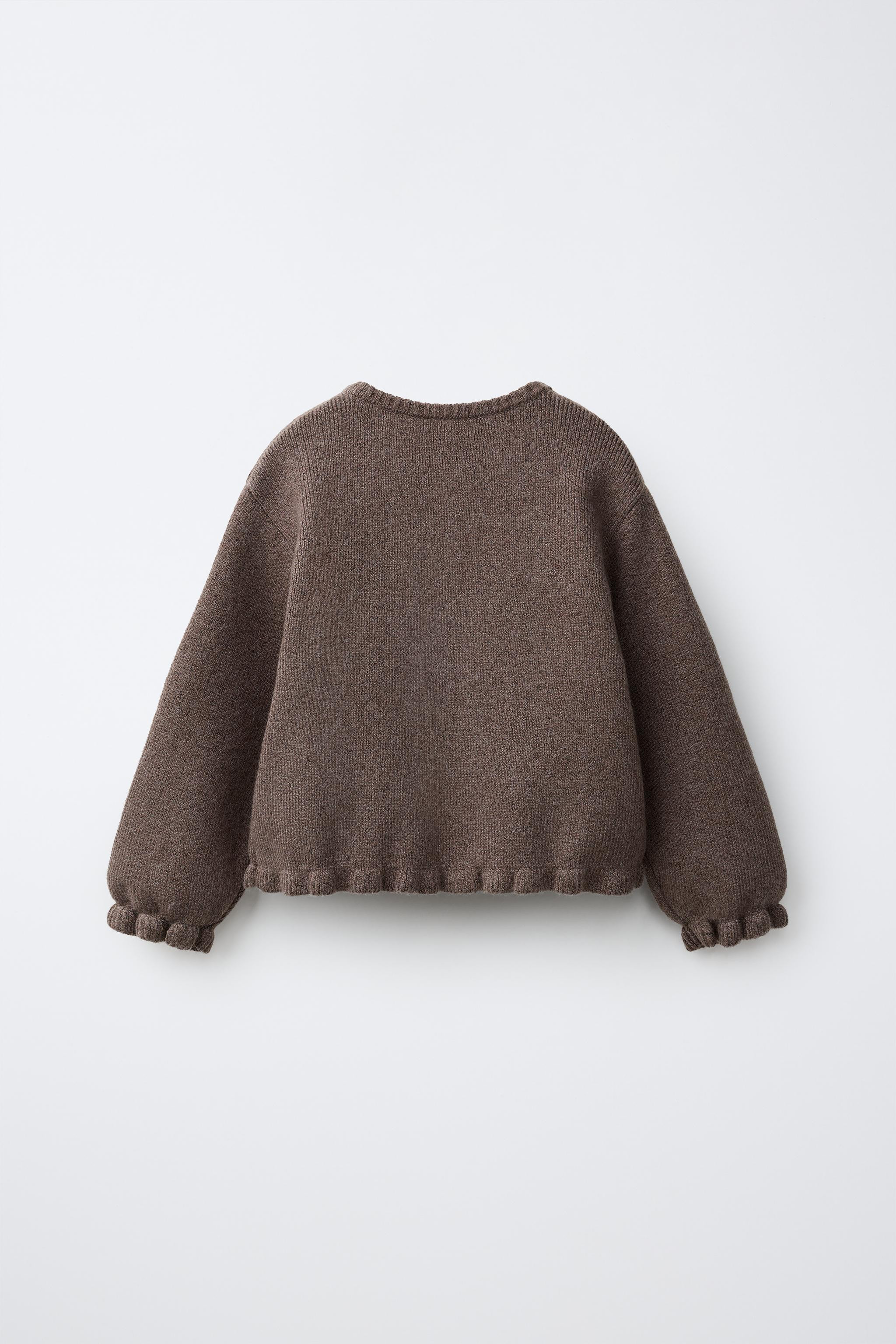 RUFFLED KNIT CARDIGAN | Zara US
