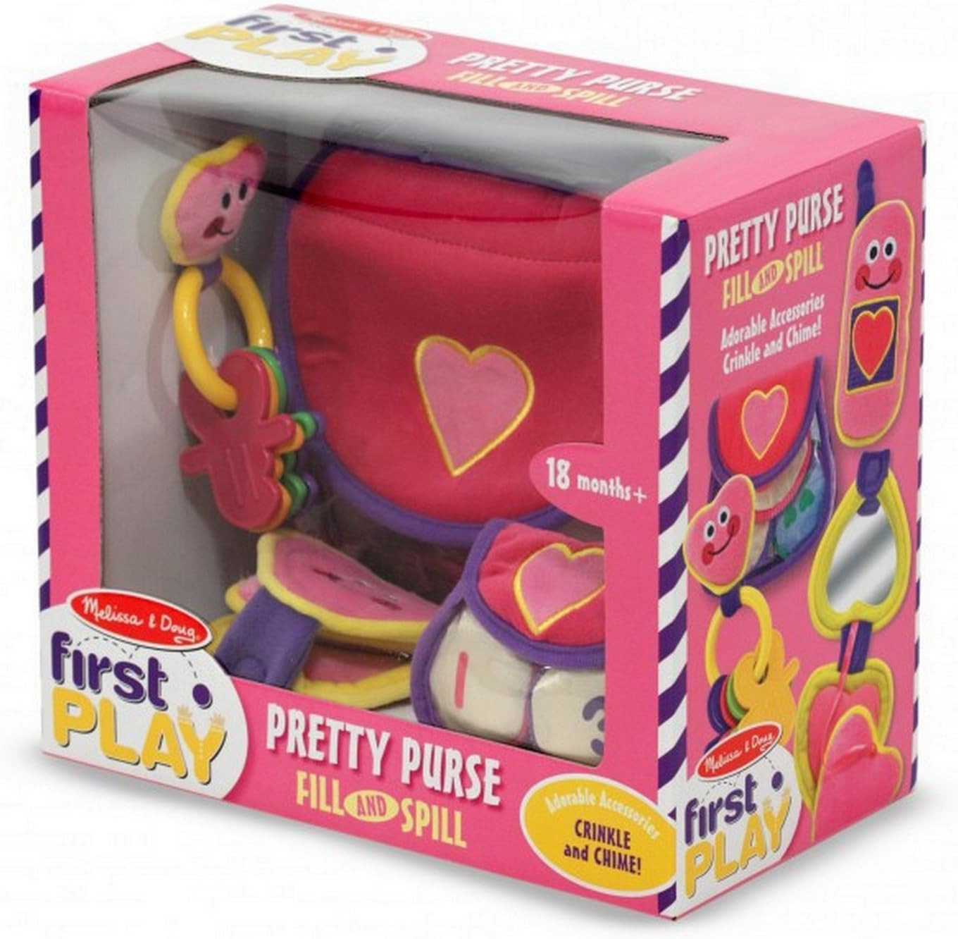 Melissa & Doug Pretty Purse Fill and Spill Soft Play Set Toddler Toy | Amazon (US)