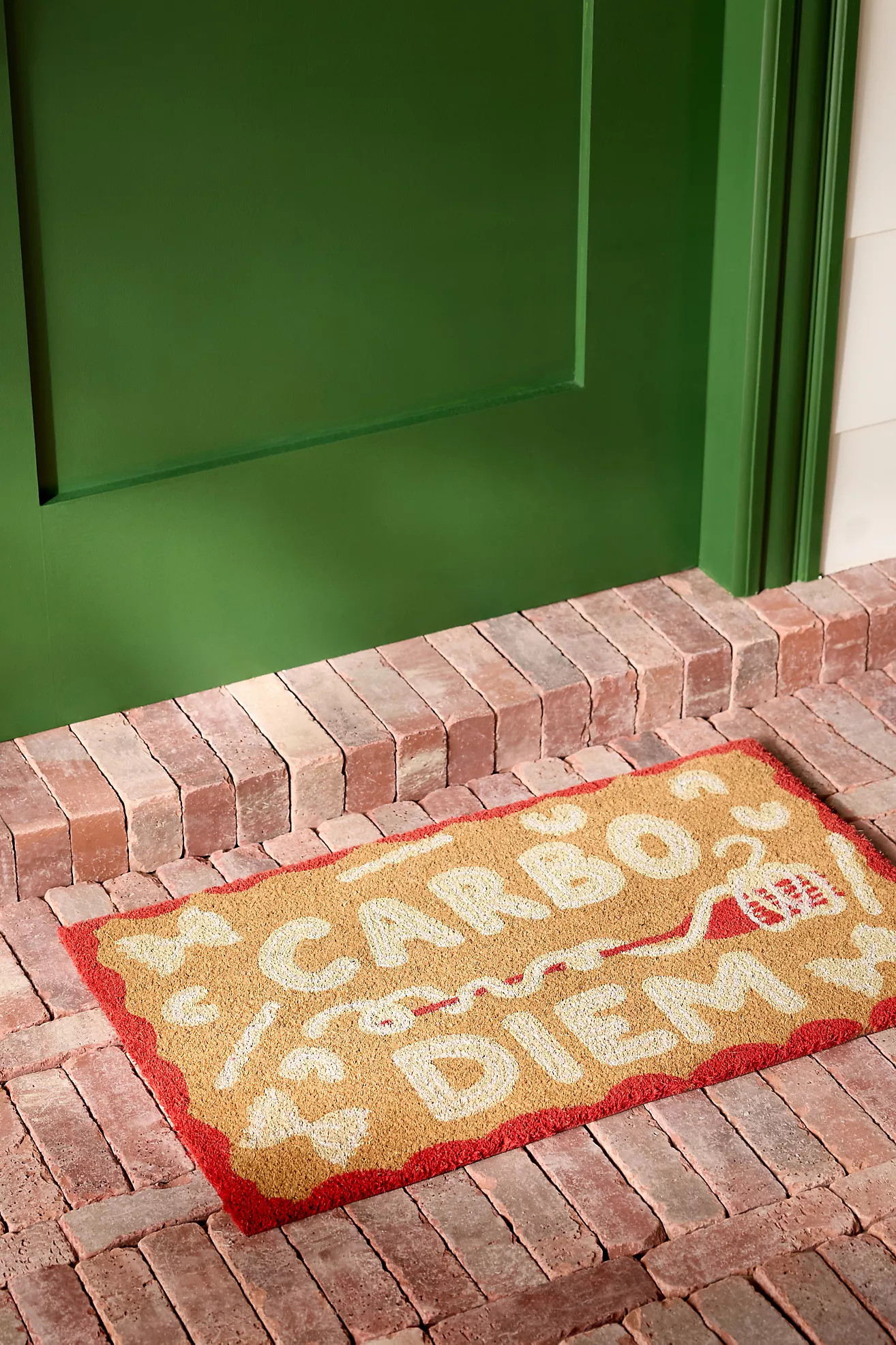 Carbo Diem Pasta Doormat | Anthropologie (US)