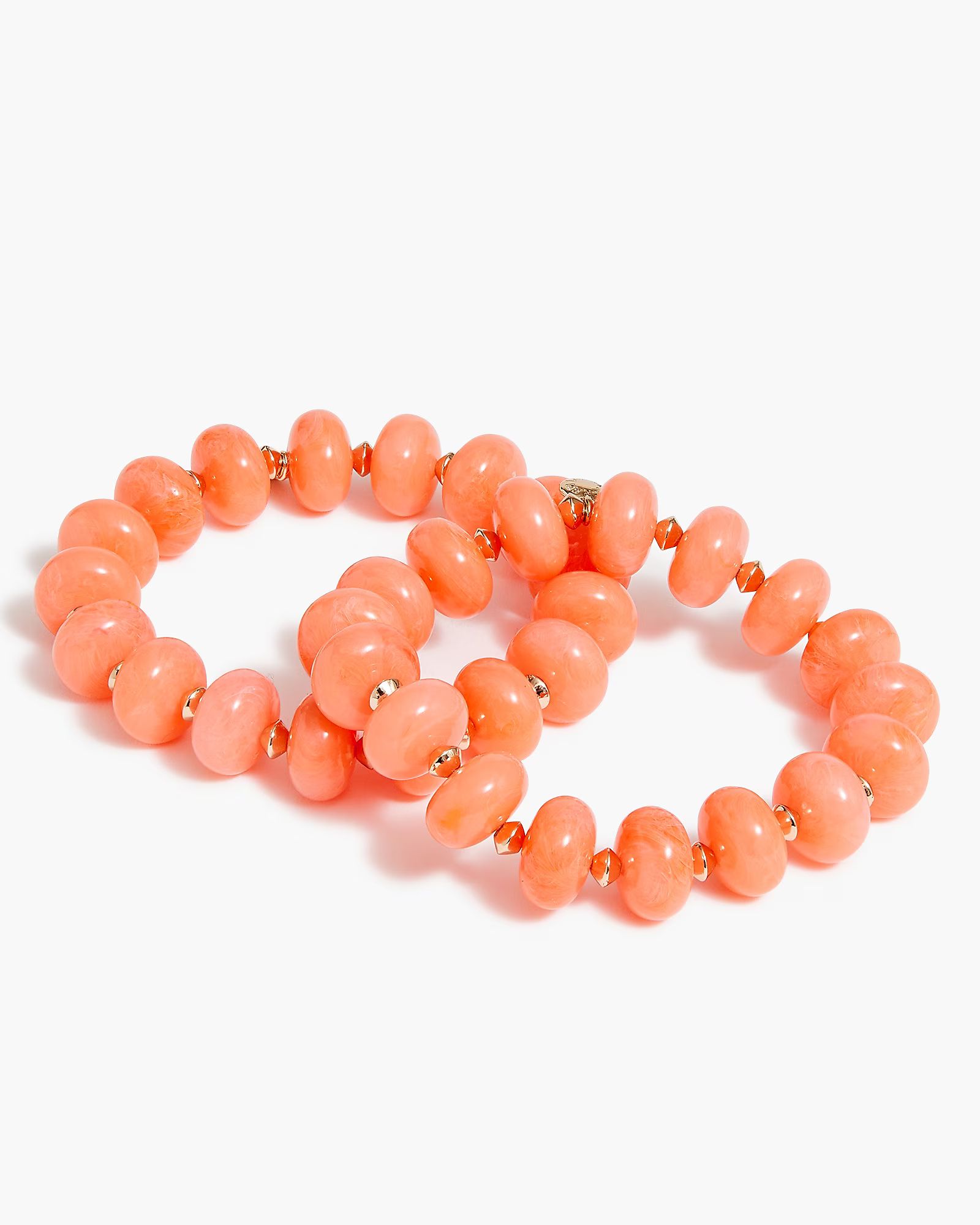 Chunky bead stretch bracelets set-of-two | J.Crew Factory