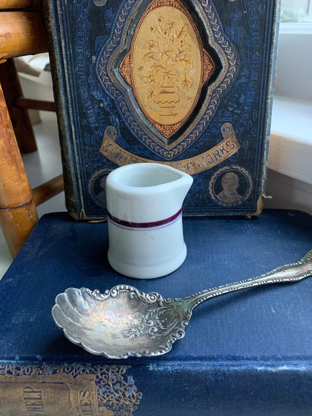 Love This Thick Little Sucker Vintage Restaurant Creamer With Pitple Stripe - Etsy | Etsy (US)