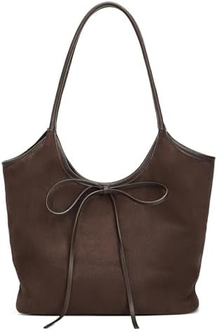 Vintage French Bow Tote Bag Large Capacity Hobo Bag Shoulder Bag Satchel Purse Chic Underarm Bag ... | Amazon (US)