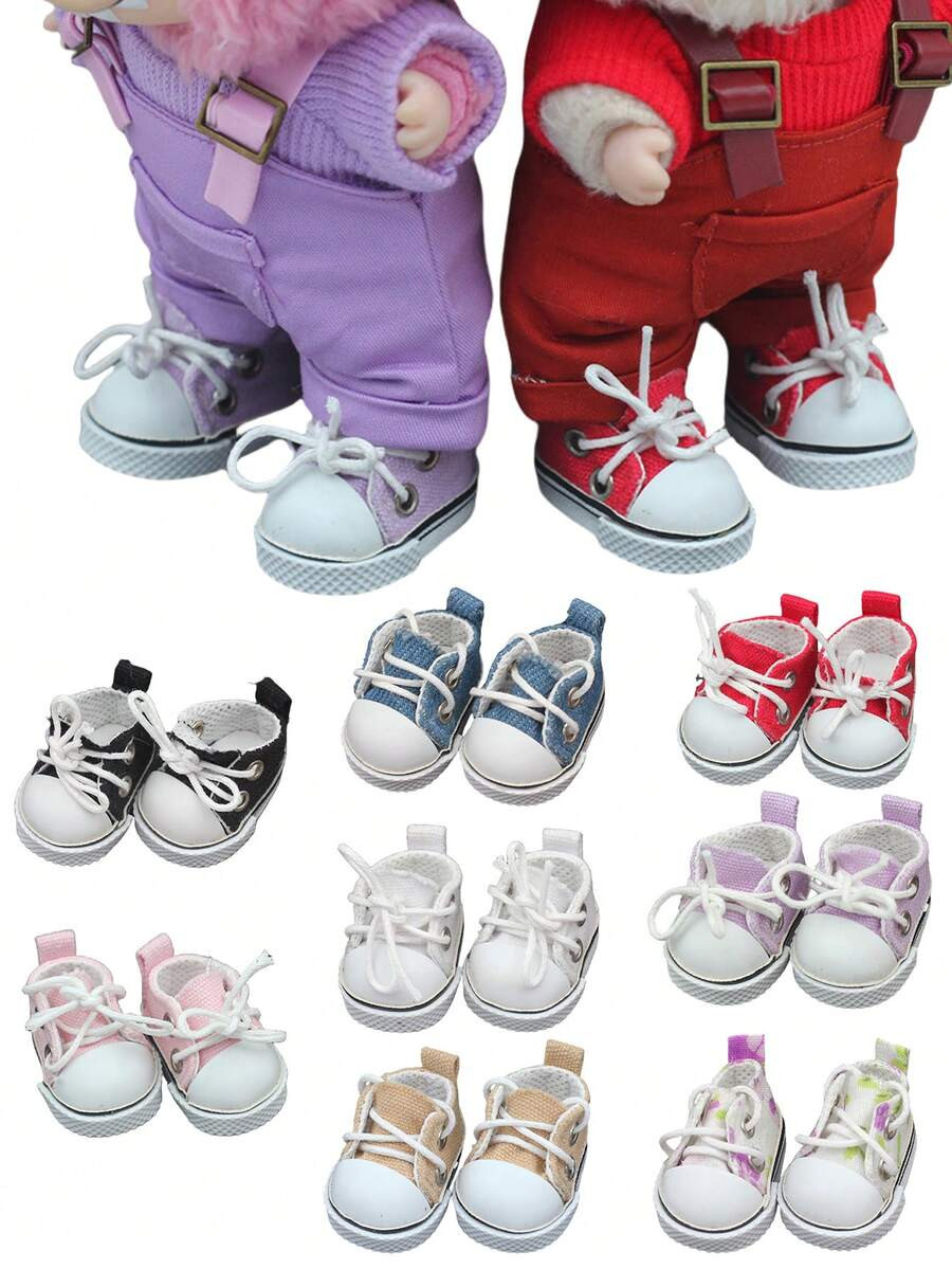 1pc Canvas Shoes/Sandals, Suitable For 17cm/6.69inch LABOBO Doll Accessories Clothing Replacement | SHEIN