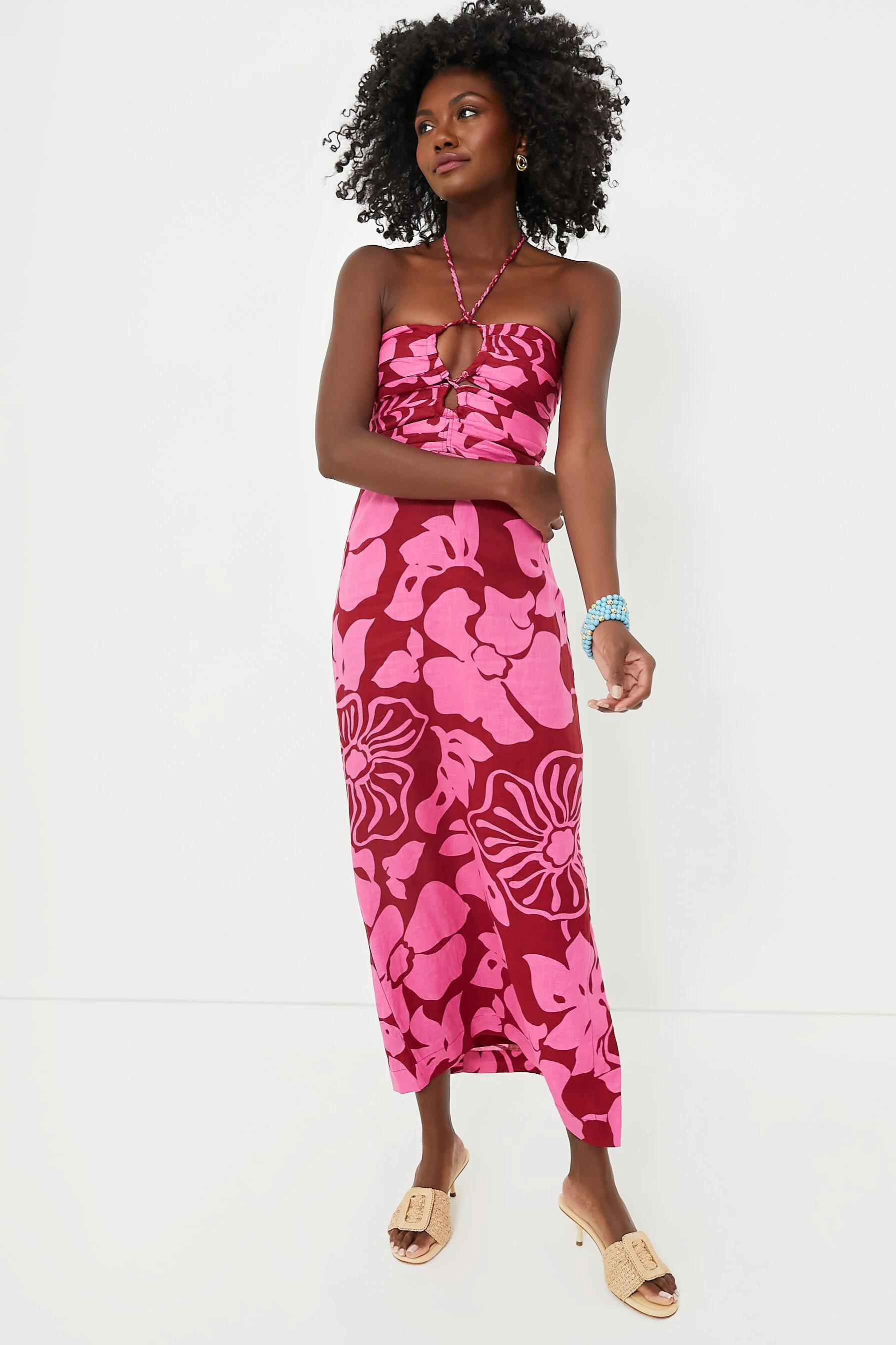 Mica Floral Tortugas Midi Dress | Tuckernuck (US)