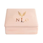 Crown of Laurel Keepsake Monogrammed Box | Lo Home by Lauren Haskell Designs
