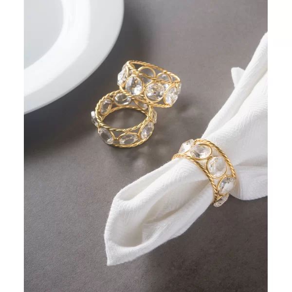 Christmas Jewel Sparkle Napkin Ring (Set of 6) | Wayfair North America
