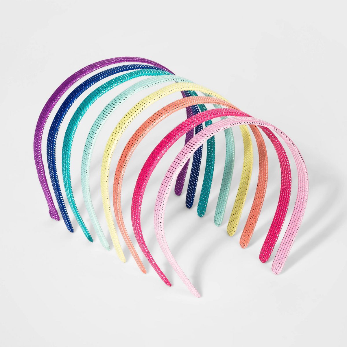 Girls' 8pk Woven Tinsel Headband - Cat & Jack™ | Target