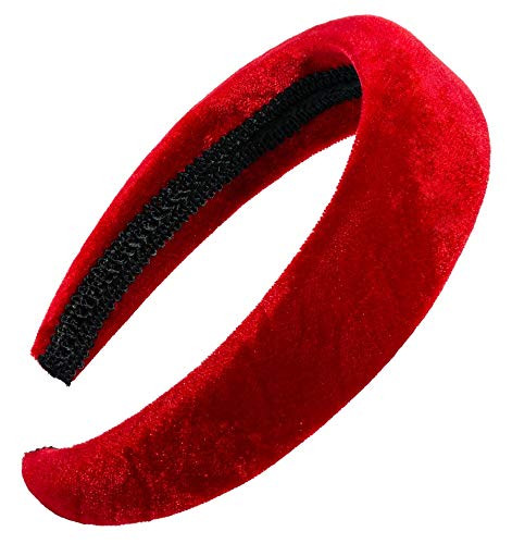 L. Erickson Velvet Padded Headband, Red | Amazon (US)