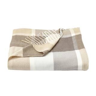 Lavish Home Oversized Faux Cashmere Stone Plaid Acrylic Fireside Throw Blanket-66HD-Throw013 - Th... | The Home Depot