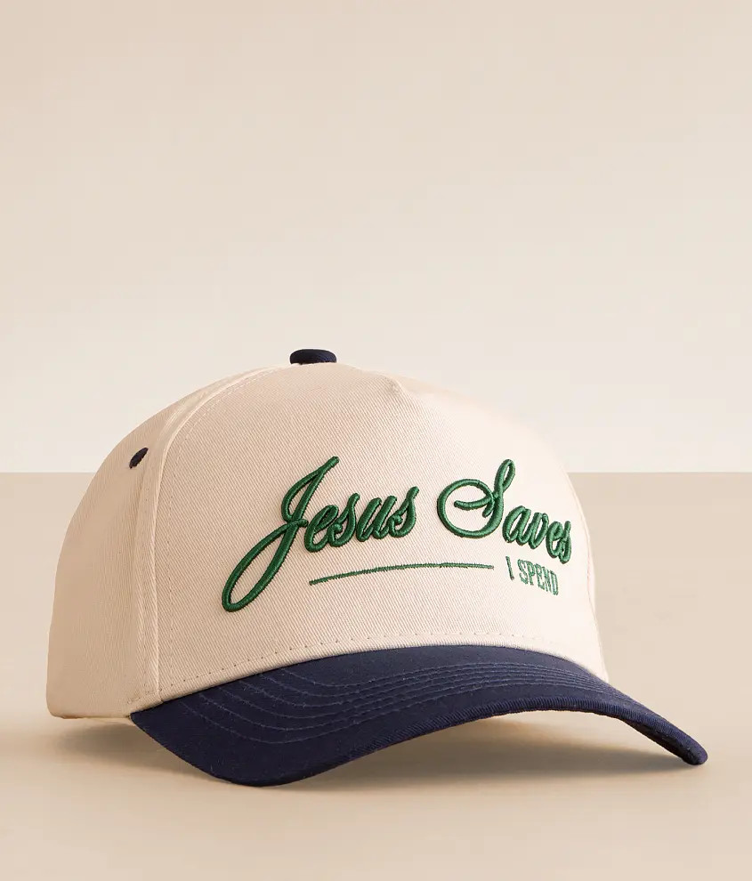 Jesus Saves I Spend Baseball Hat | Buckle