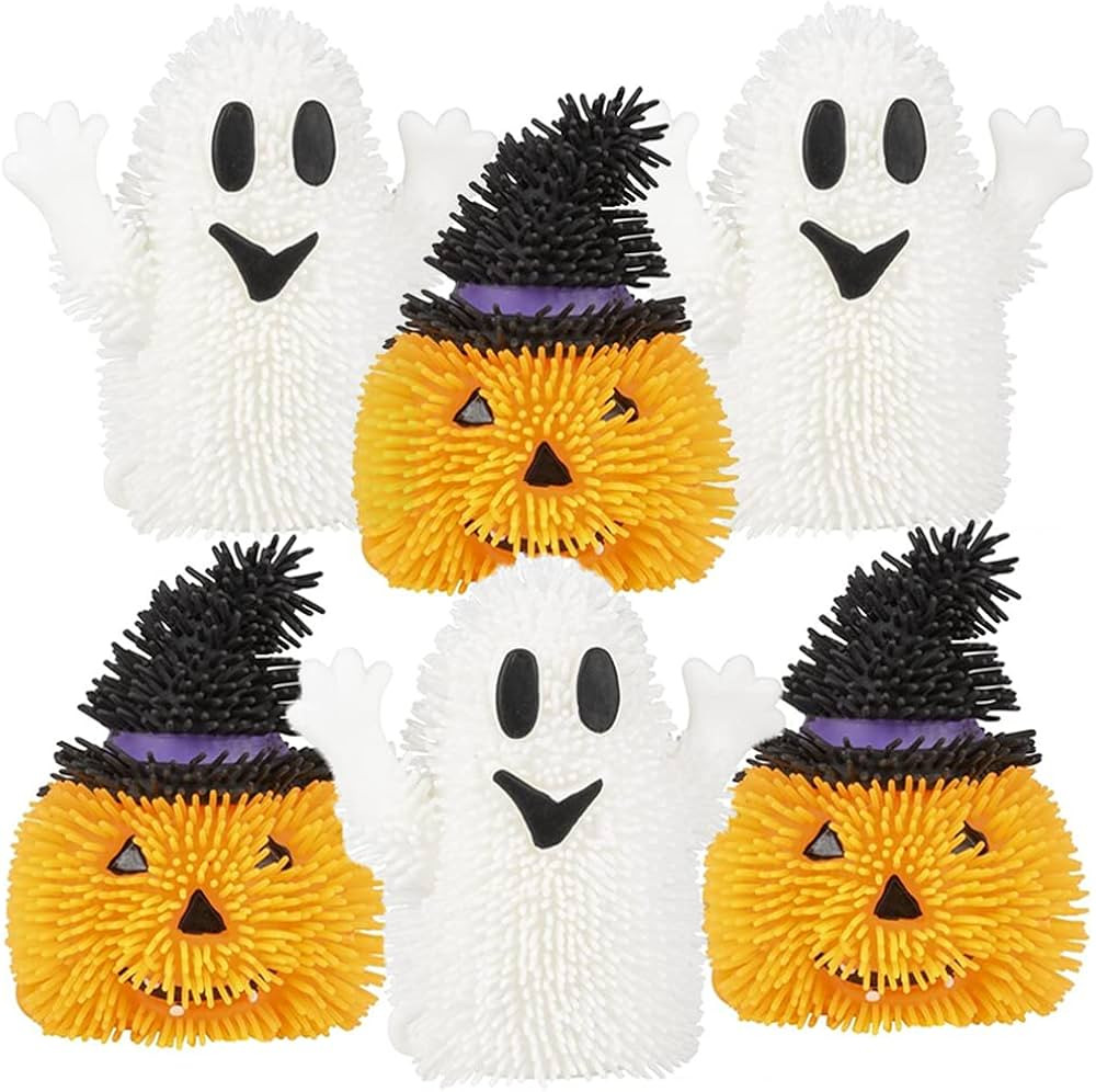 ArtCreativity Light Up Halloween Puffers, Set of 6, LED Fidget Toys for Kids and Adults, Includes... | Amazon (US)