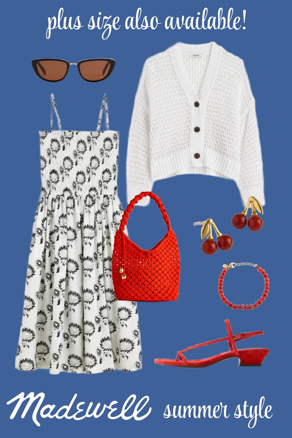 Chic summer style in plus size featuring Madewell. This fun summer outfit is made versatile with the light sweater. Check out the Madewell sale this Friday 5/16  

#LTKxMadewell #LTKSeasonal #LTKOver40