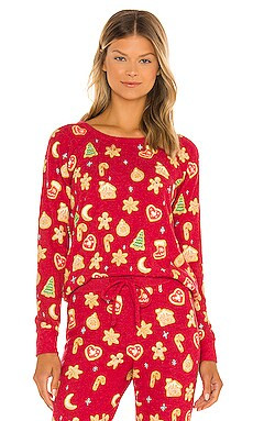Chaser Christmas Cookies Top in Strawberry from Revolve.com | Revolve Clothing (Global)