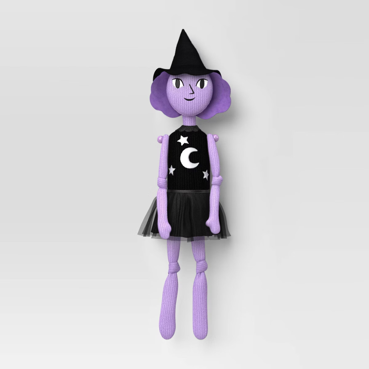 Hanging Knit Character Witch Decorative Sculpture - Hyde and EEK! Boutique™ Black/Purple | Target