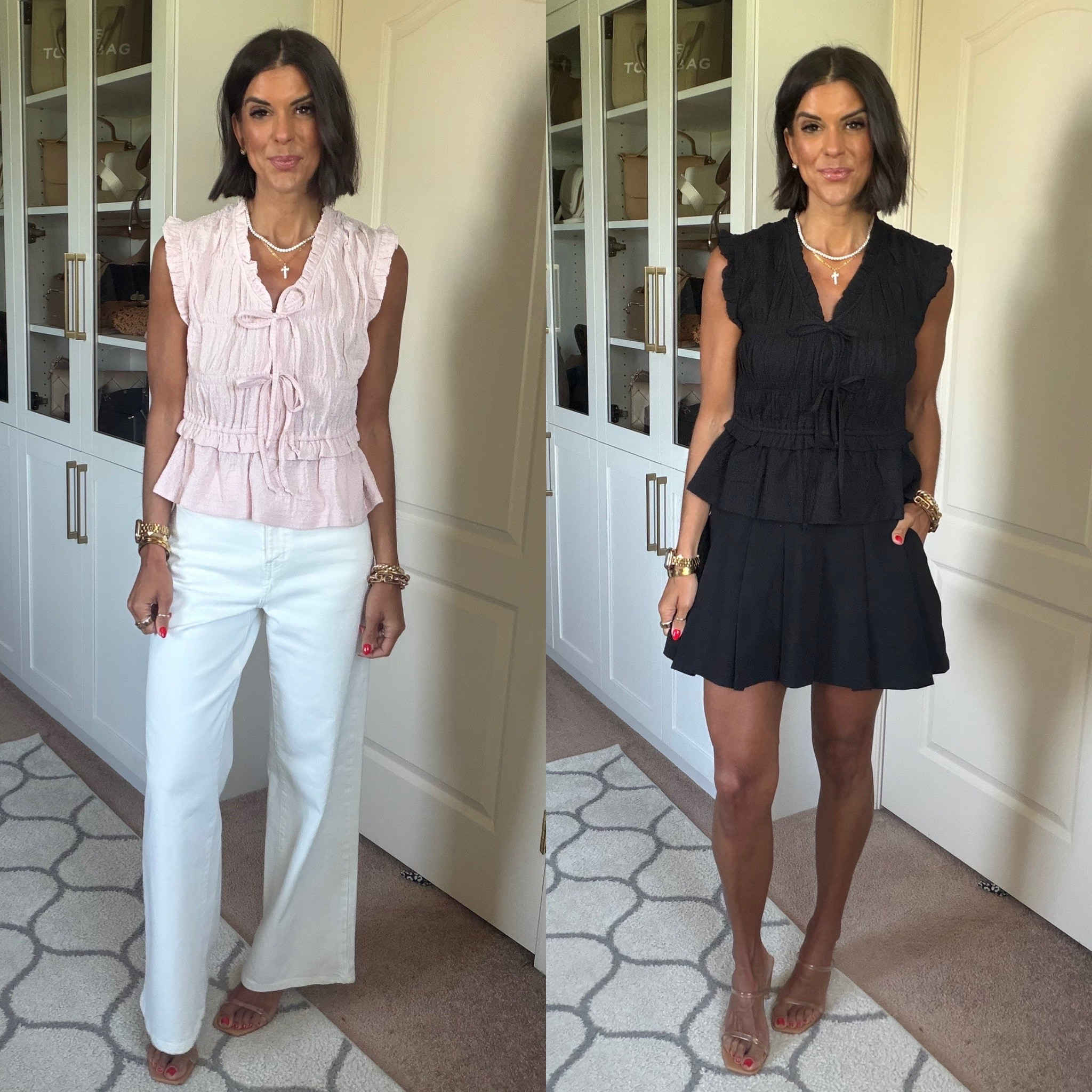 Love this $14 Walmart top! I’m in size xs 
Size 0 in jeans, size down if you can. Size 0 in skirt 

#LTKootd #LTKgrwm #LTKmomlife