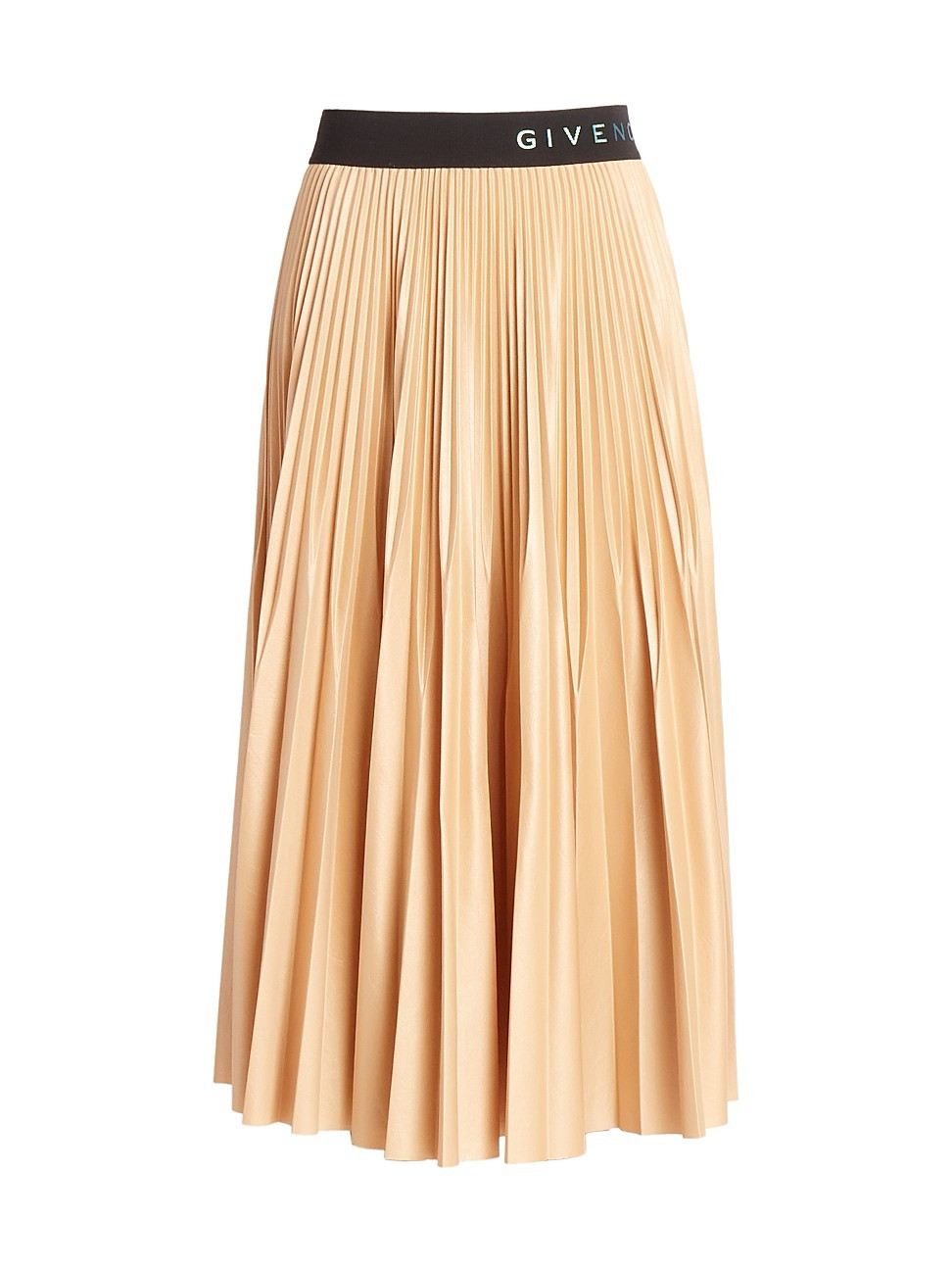 Givenchy Women's Pleated Midi Skirt - Beige Black - Size 42 (10) | Saks Fifth Avenue