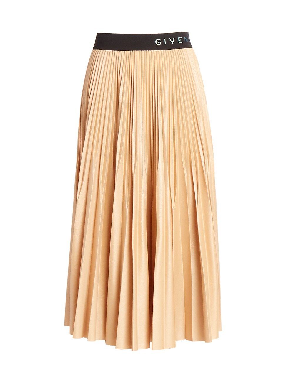 Givenchy Women's Pleated Midi Skirt - Beige Black - Size 42 (10) | Saks Fifth Avenue