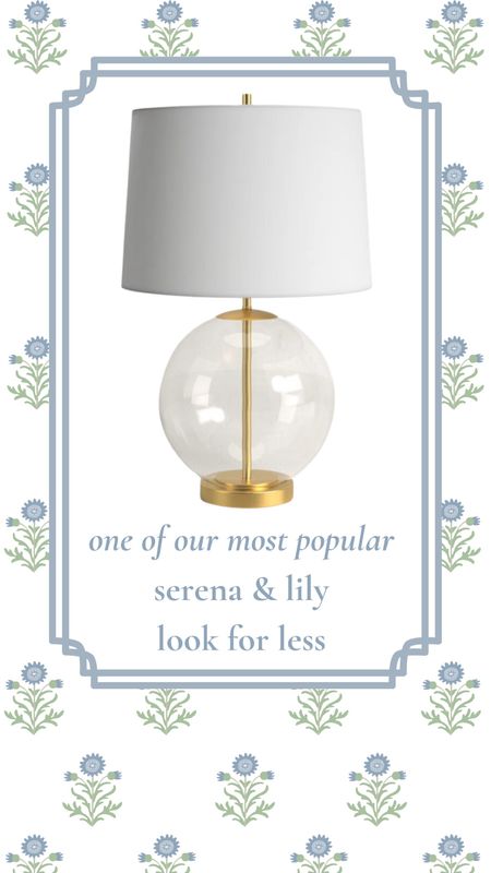 #serenaandlily #lookforless #designerinspired #brasslamp #designinspo #coastal #simple #sale #budgetdecor #glasslamp #classic #minimalist

#LTKhome #LTKsalealert #LTKstyletip