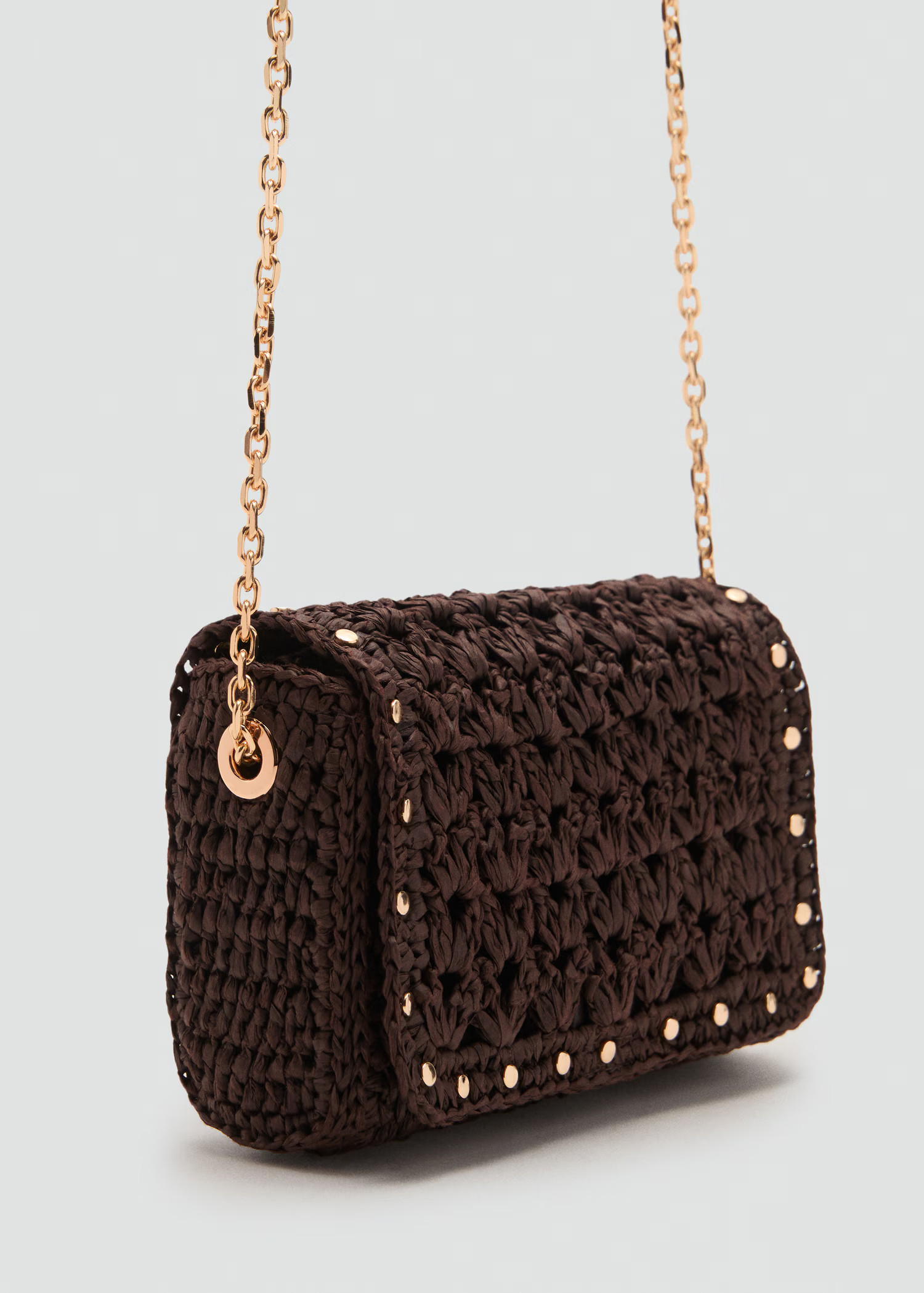 Mini natural fiber crossbody bag - Women | MANGO USA | Mango (US/MX/AU)
