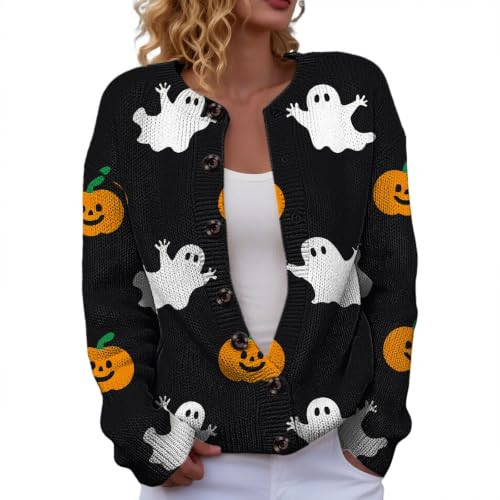 Ghost Sweater Women，Bat Sweaters for Women | Amazon (US)